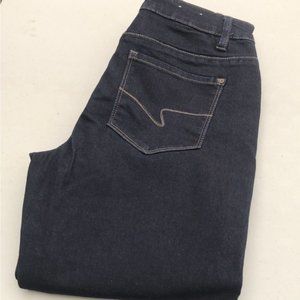 LIKE NEW SANTANA DARKWASH HIGH-RISE BOOTCUT JEANS 6/28x32 😎